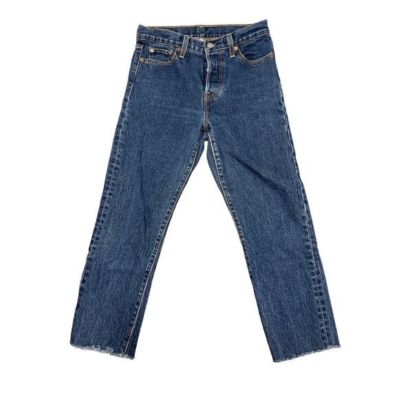 Levi's Wedgie High Rise Crop Denim Jeans size 26 - Picture 3 of 13